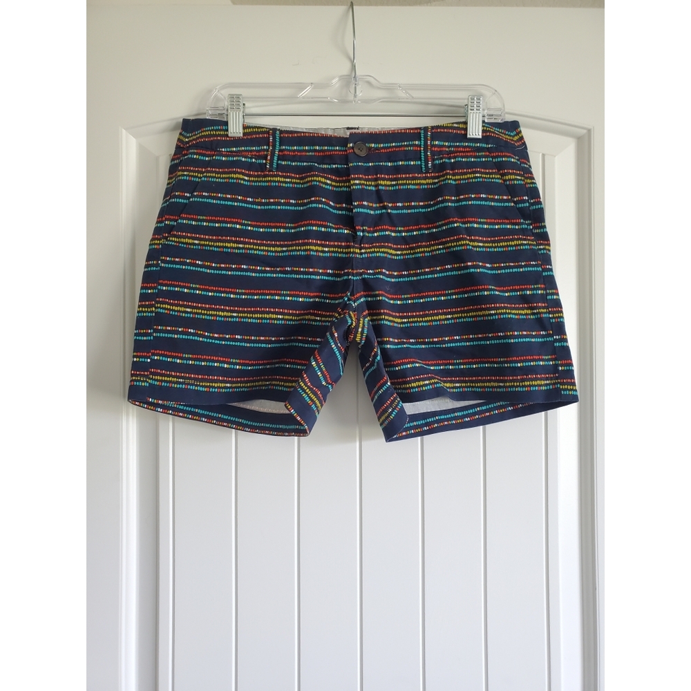 Navy blue Pattern Shorts Size 8